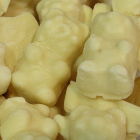 Bonbon ourson guimauve chocolat blanc