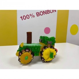 Un tracteur en bonbons
