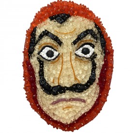 Masque de Dali de La Casa De Papel en bonbons