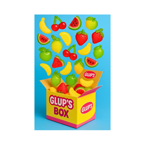 Glup Raspberry Flavour Boutique Glup's, vente en ligne de bonbons | Magasin à Haguenau